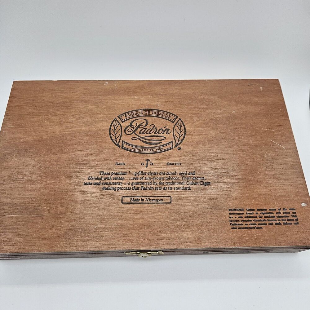 Padron Serie 1964 Imperial Empty Wooden Cigar Box 25 Imperiale Nicaragua Humidor